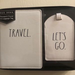 Rae Dunn. Passport cover and luggage tag. NWT